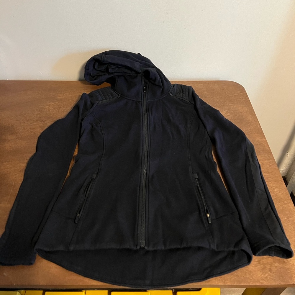 Athleta Black Hooded Jacket